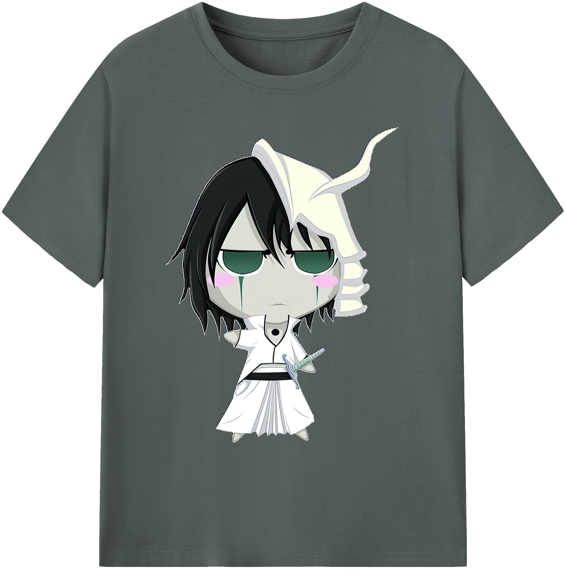 （画像用） ブリーチ ウルキオラ·シファー BLEACH Ulquiorra cifer 綿100％ メンズ半袖Tシャツ｜肌触りやわらか＆通気性